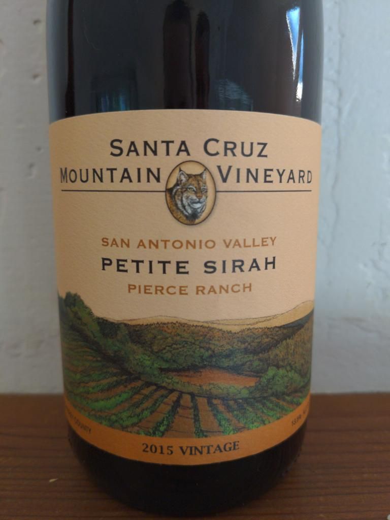 2015 Santa Cruz Mountain Vineyard Petite Sirah Pierce Ranch, USA