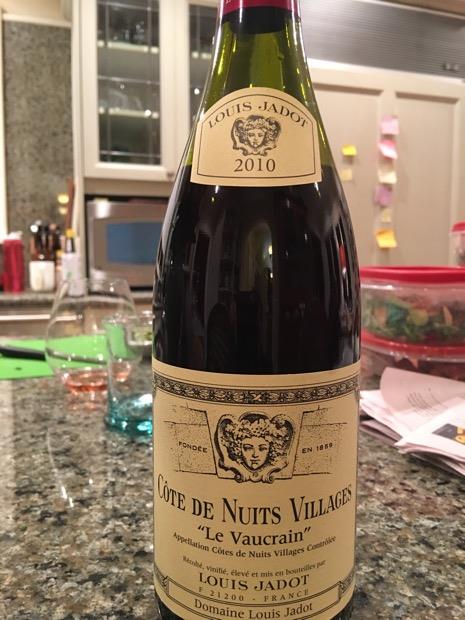 2010 Louis Jadot Côte de Nuits Villages Le Vaucrain - CellarTracker