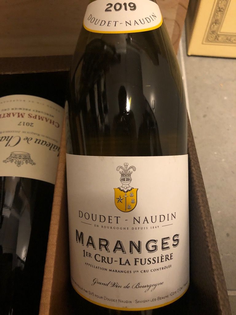 2019 M. Doudet-Naudin Maranges 1er Cru La Fussière Blanc, France ...