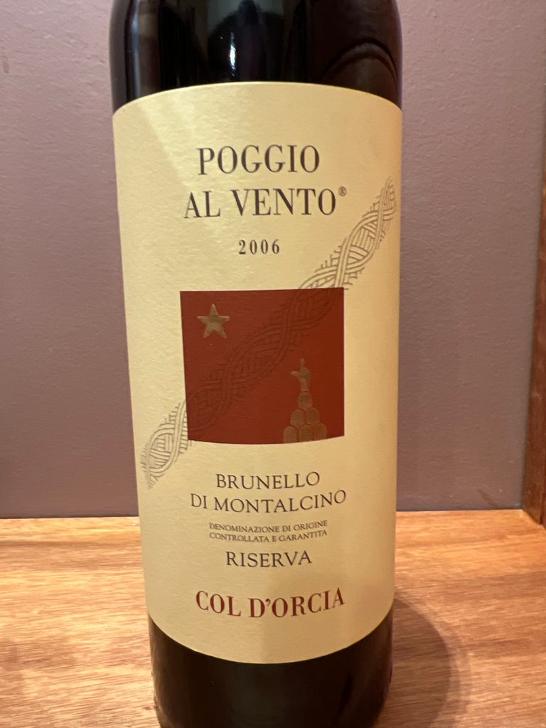 1995 Tenuta Col d'Orcia Brunello di Montalcino Riserva Poggio al