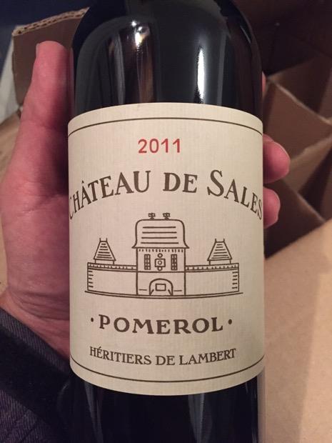 Chateau de sales pomerol glass 750ml (690711002730)