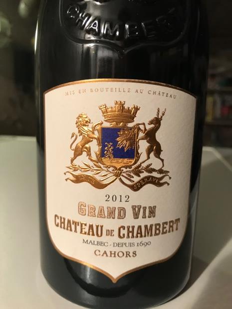 2014 Château de Chambert Cahors Grand Vin - CellarTracker