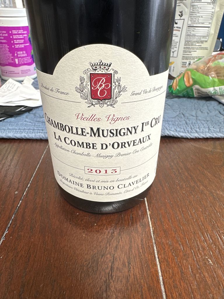 2013 Domaine Bruno Clavelier Chambolle-Musigny 1er Cru La Combe d