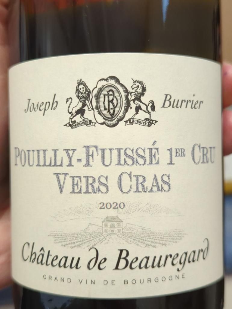 1971 Château de Beauregard (Joseph Burrier) Pouilly-Fuissé 1er Cru Vers ...