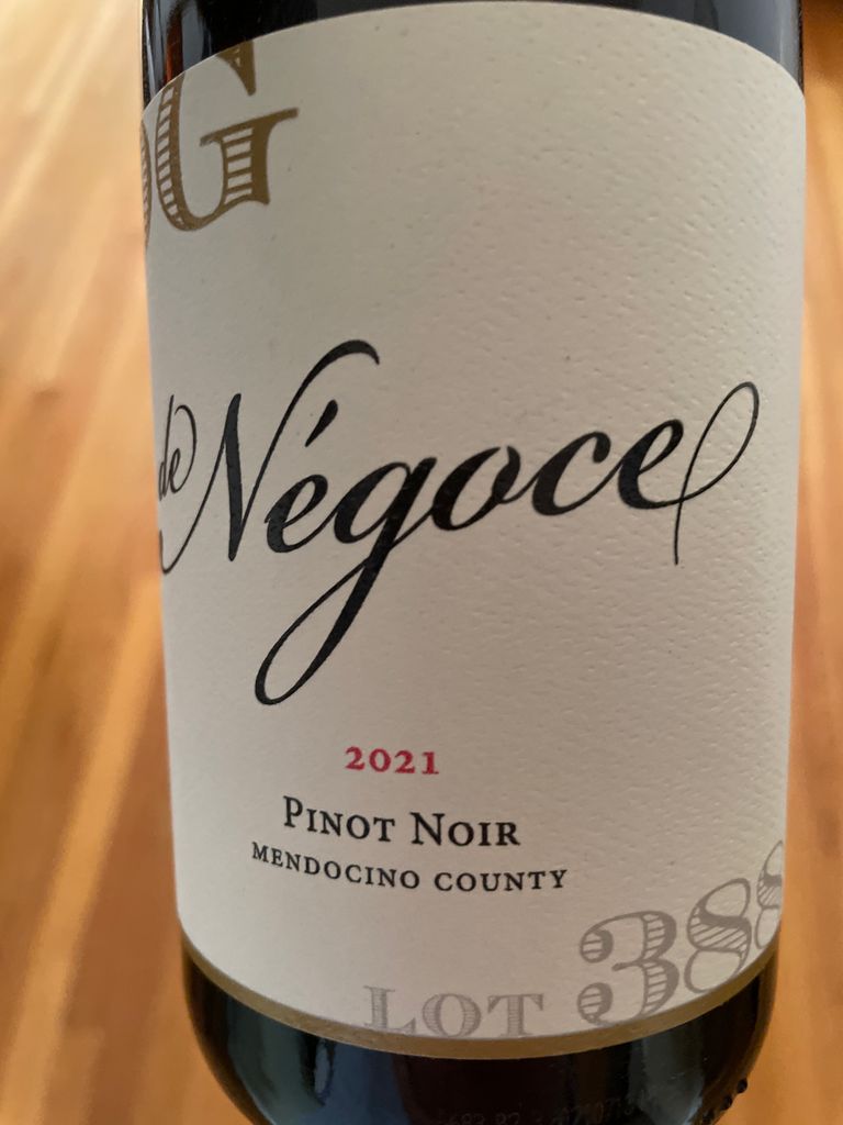 2021 de Négoce Pinot Noir OG N.388, USA, California, North Coast