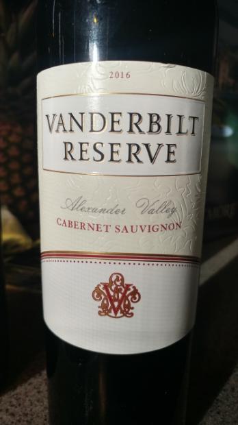 2016 Biltmore Estate Cabernet Sauvignon Vanderbilt Reserve Alexander ...