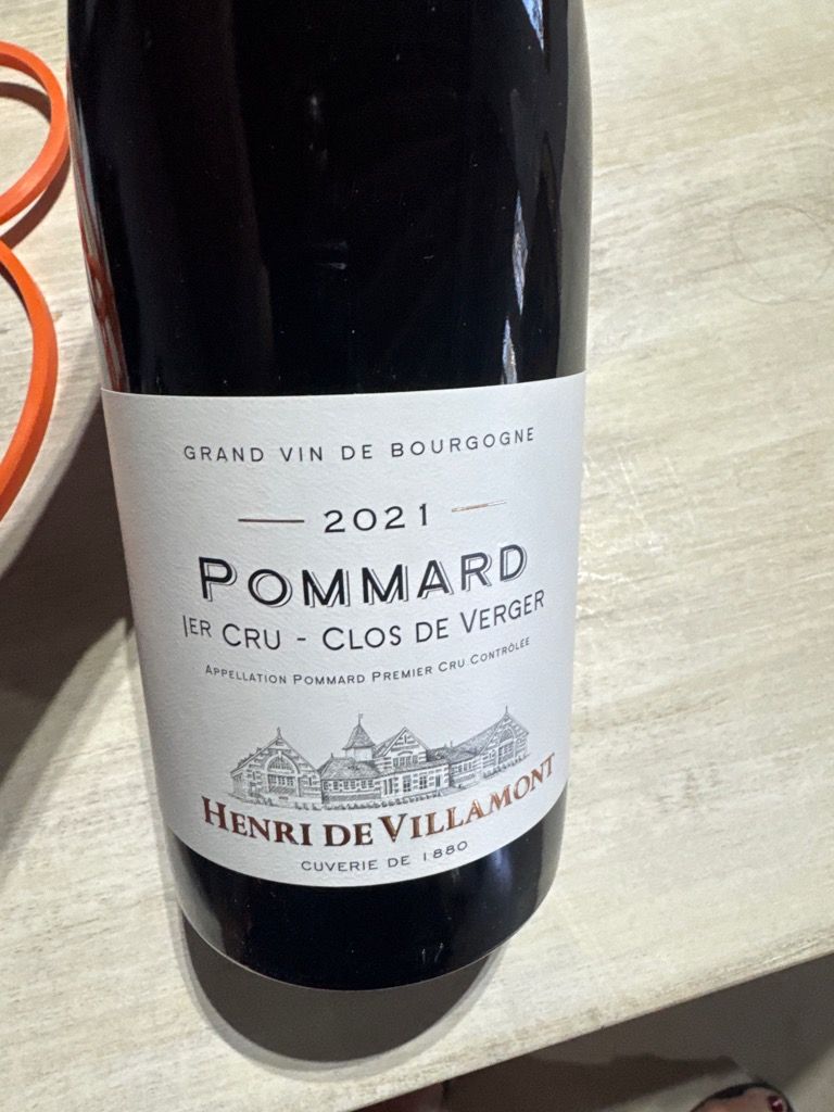 2017 Henri de Villamont Pommard 1er Cru Clos de Verger - CellarTracker
