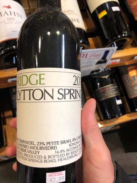 2016 Ridge Lytton Springs - CellarTracker