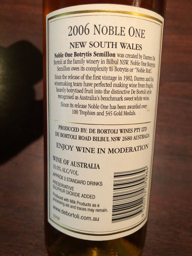 2006 De Bortoli Noble One Botrytis Sémillon - CellarTracker