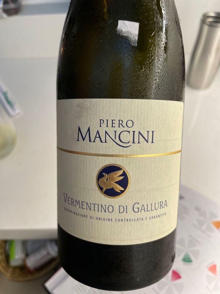 2020 Piero Mancini Vermentino di Gallura, Italy, Sardinia, Vermentino ...