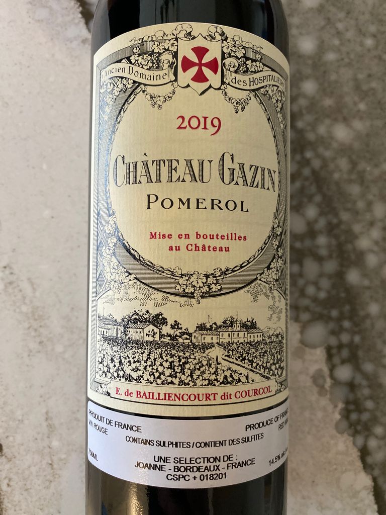 2019 Château Gazin Pomerol - CellarTracker