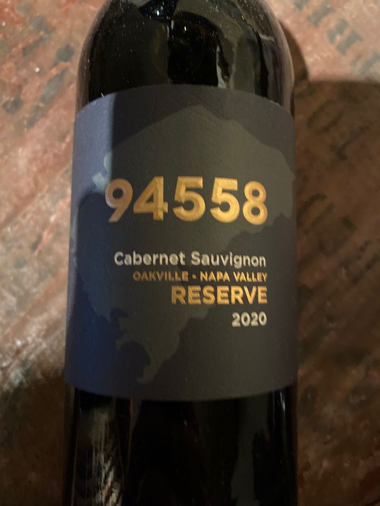 2020 94558 Wine Cabernet Sauvignon Reserve, USA, California, Napa ...