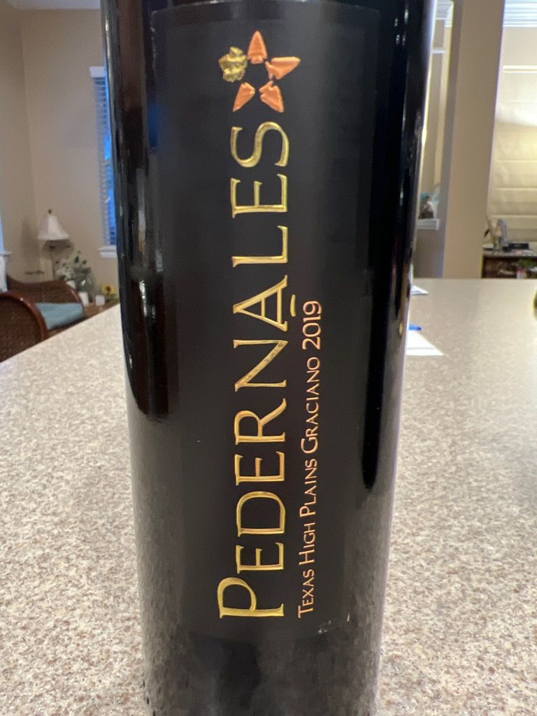 2019 Pedernales Cellars Graciano Lahey Vineyards, USA, Texas, Texas