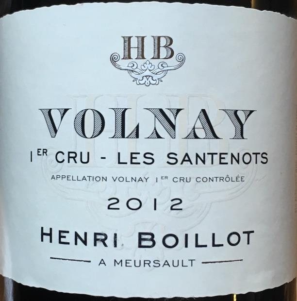 2012 Henri Boillot Volnay 1er Cru Santenots - CellarTracker
