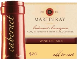 Martin ray winery 750ml Martin ray Wine - Cabernet sauvgnon (729722001804)