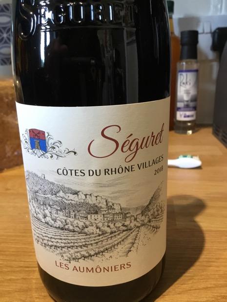 Aumôniers Rhône Côtes Séguret Saint-Jean-d\'Ardières - Villages Les du 2017 CellarTracker