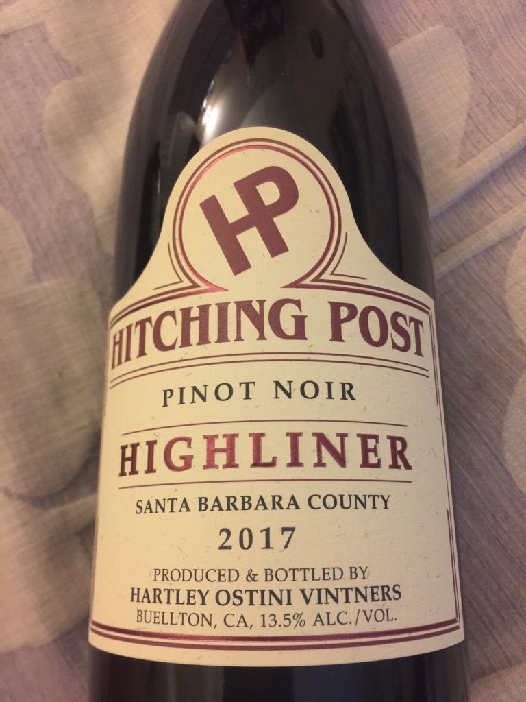2017 HartleyOstini Hitching Post Pinot Noir Highliner, USA, California