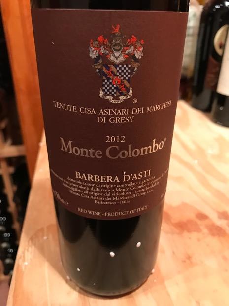 2012 Tenute Cisa Asinari dei Marchesi di Grésy Barbera d'Asti Monte ...