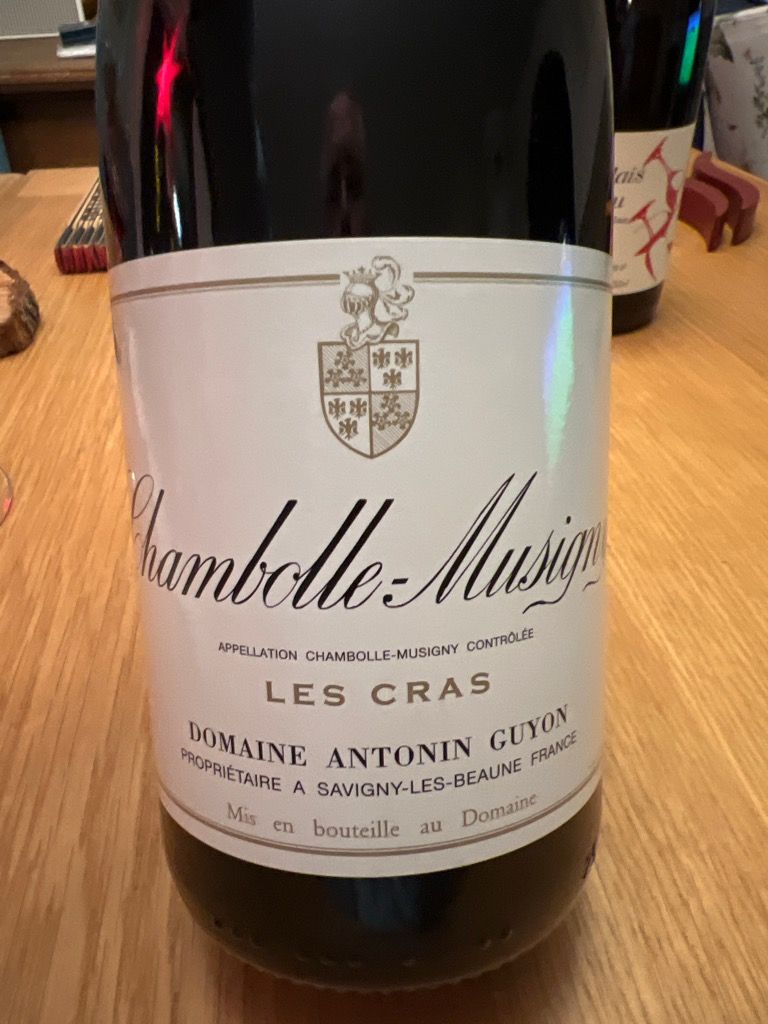 2020 Antonin Guyon Chambolle-Musigny Les Cras, France, Burgundy, Côte ...