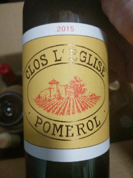 2015 Clos l'Église (Pomerol) - CellarTracker