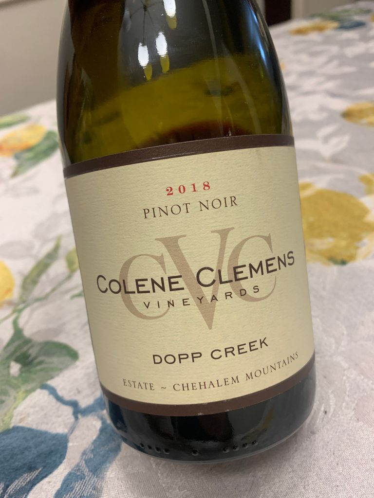 Colene clemens pinot noir chehalem mountains dopp creek 2015 best sale