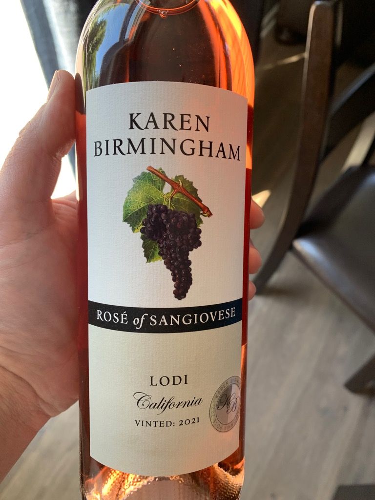 2021 Karen Birmingham Sangiovese Rosé, USA, California, Central Valley