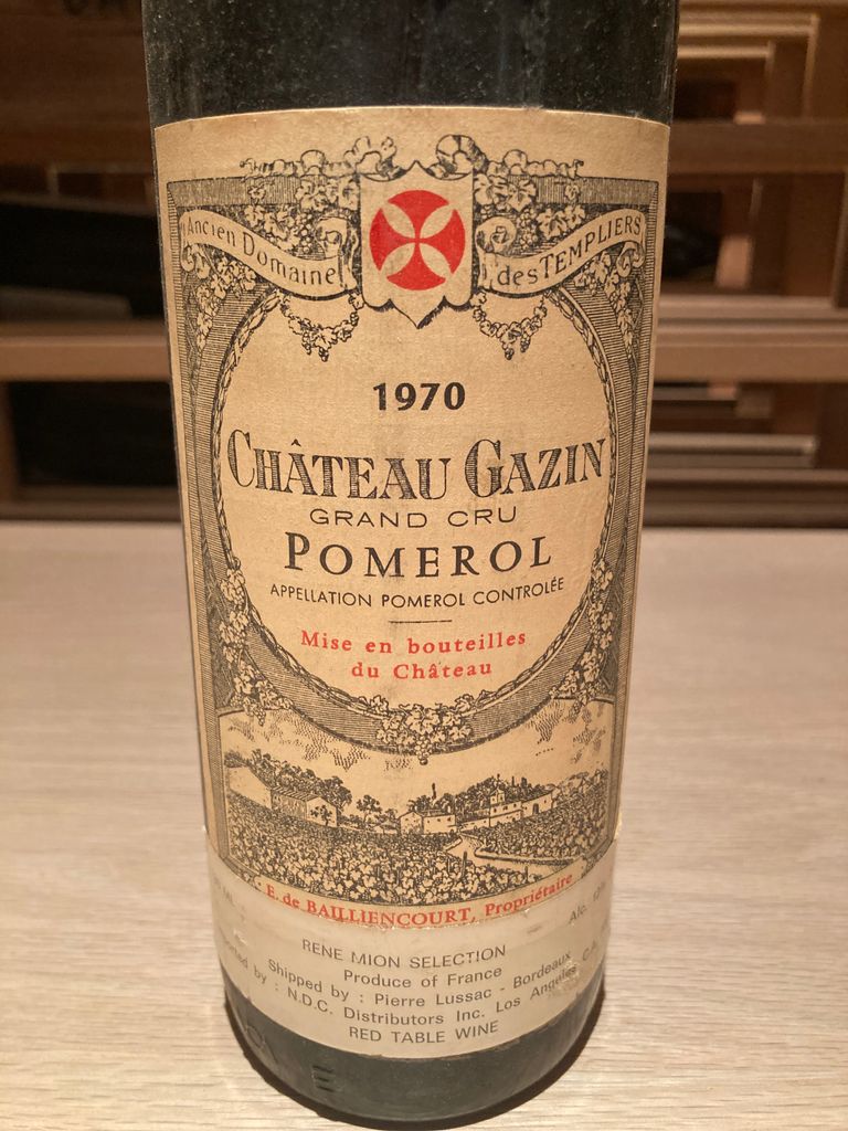 1970 Château Gazin Pomerol - CellarTracker