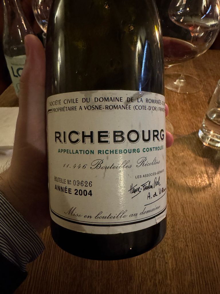Richebourg 2004 赤ワイン ロマネコンティ リシュブール 2004 ドメーヌ ド ラ ロマネ コンティ