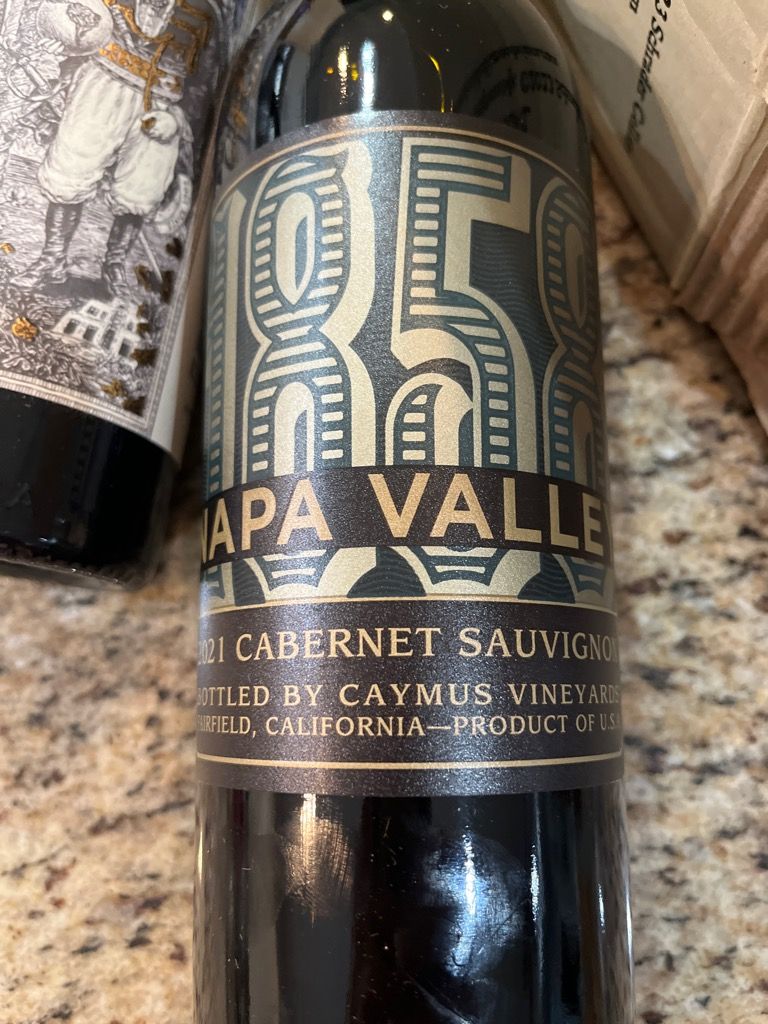 2022 Caymus Cabernet Sauvignon 1858 Napa Valley - CellarTracker