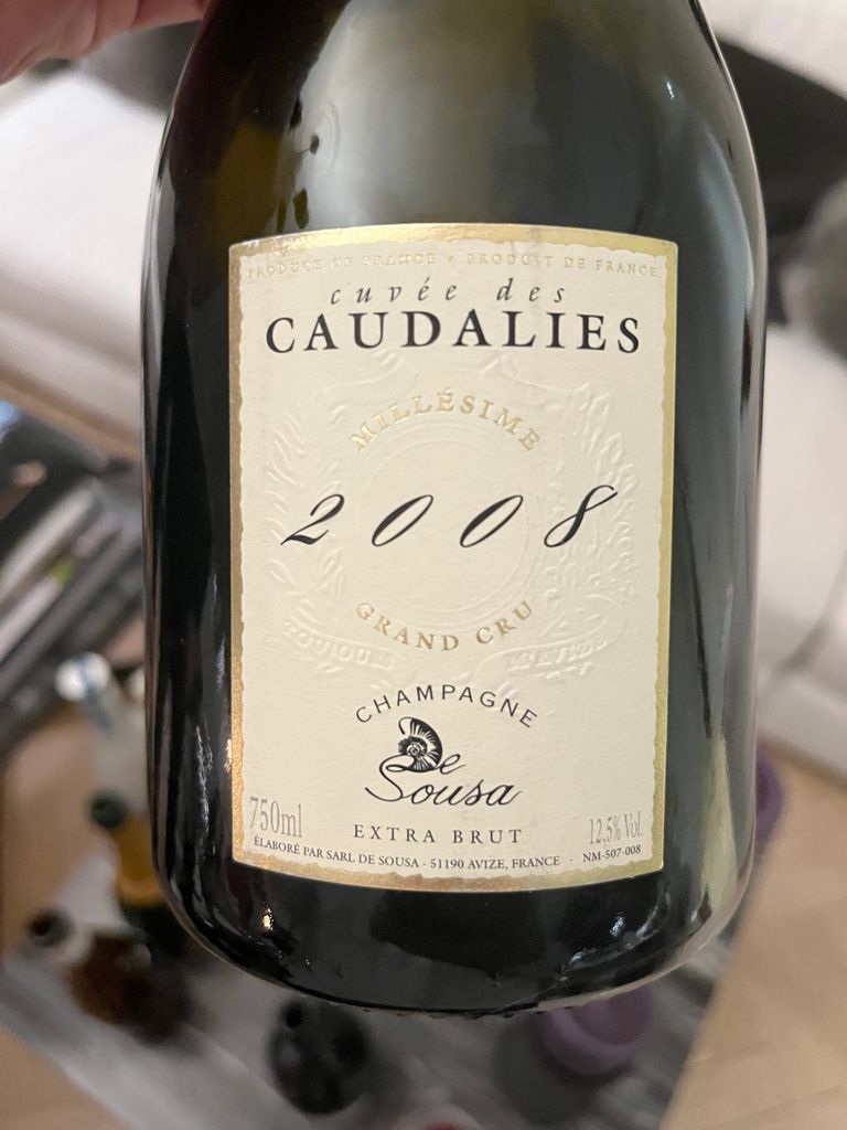 2008 De Sousa et Fils Champagne Grand Cru Cuvée des Caudalies