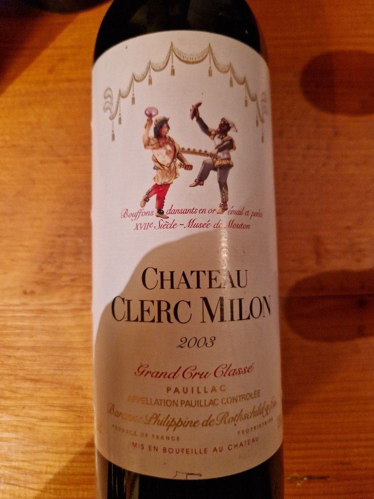 Chateau Clerc Milon 2003 赤 シャトー・クレール・ミロン Chateau Clerc Milon 2003 赤 シャトー・クレール・ミロン