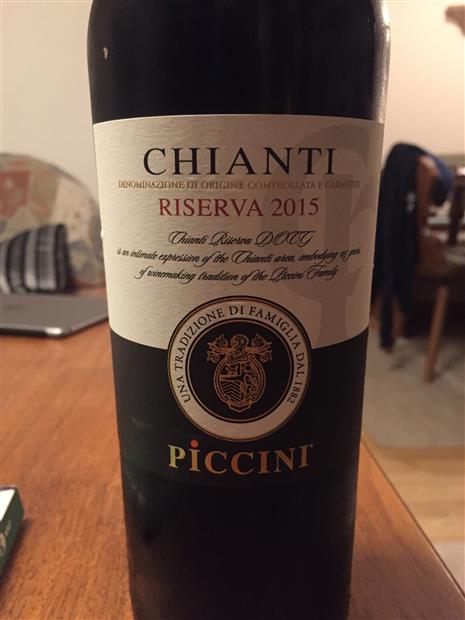 2015 Piccini Chianti Riserva, Italy, Tuscany, Chianti - CellarTracker
