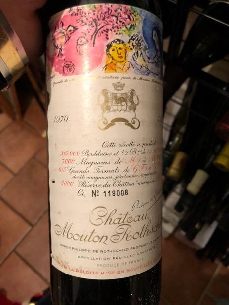 1970 Château Mouton Rothschild - CellarTracker