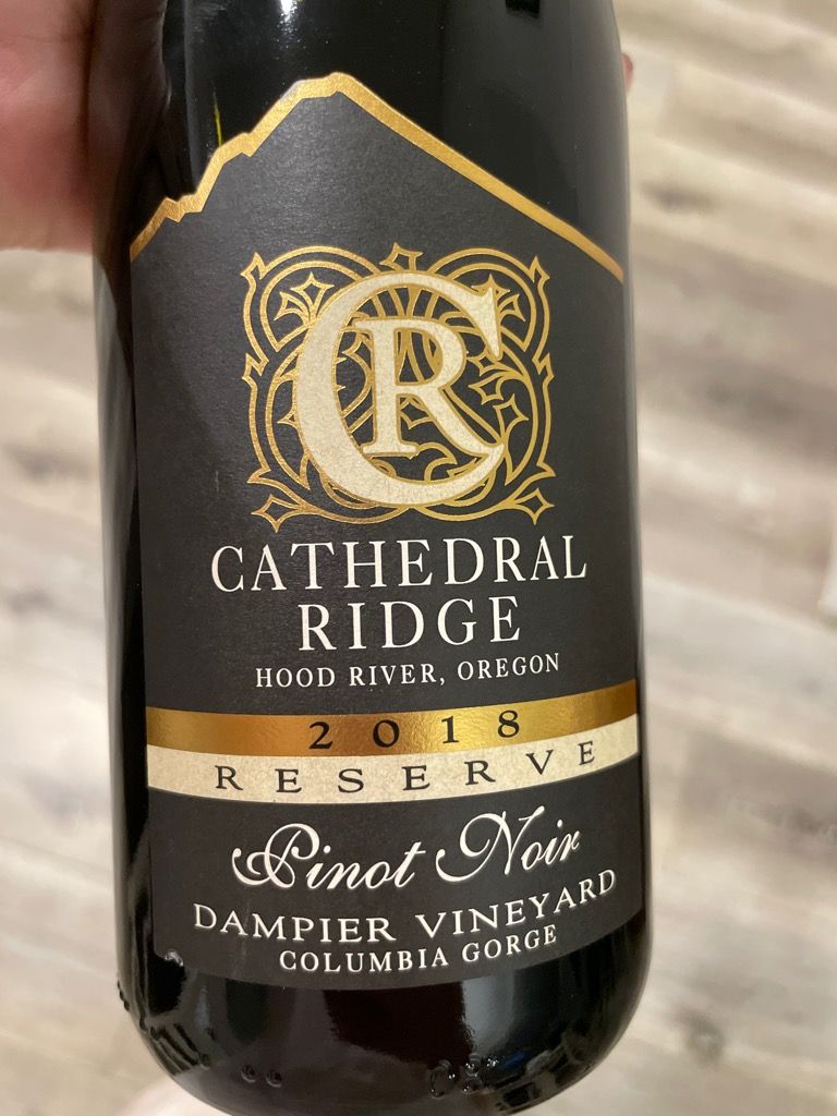 2018 Cathedral Ridge Pinot Noir Reserve Dampier Vineyard, USA, Oregon ...