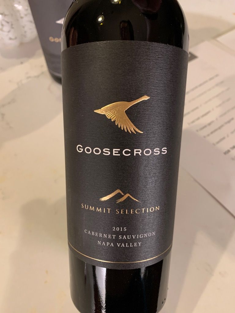 2015 Goosecross Cellars Sauvignon Summit Selection Napa Valley, USA, California, Napa
