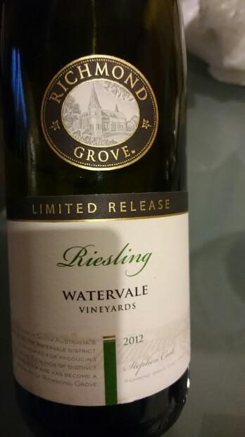 2013 Richmond Grove Riesling Limited Release Watervale, Australia ...