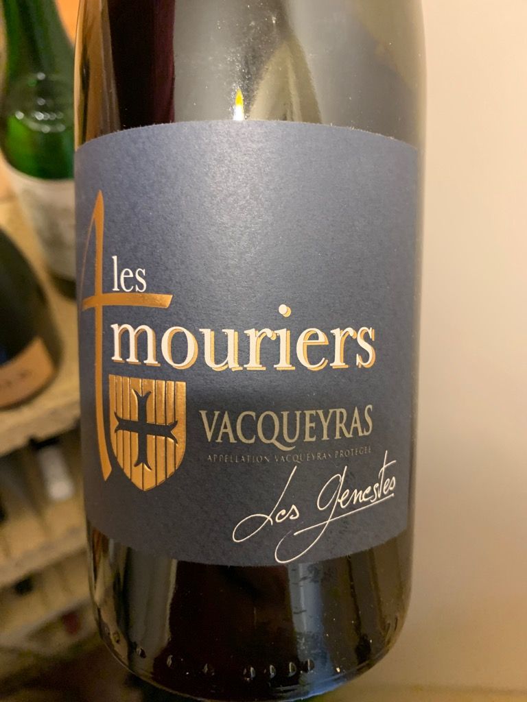 2019 Domaine des Amouriers Vacqueyras Les Genestes, France, Rhône