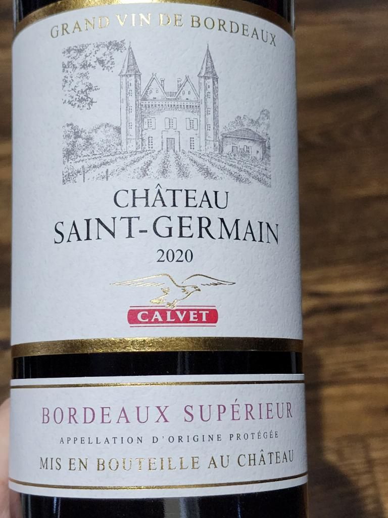 2020 Château SaintGermain, France, Bordeaux, Bordeaux Supérieur