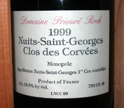 1999 Domaine Prieuré Roch Nuits St. Georges 1er Cru Le Clos des
