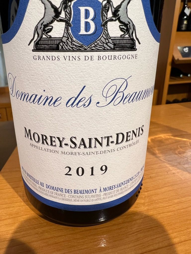 2019 Domaine des Beaumont Morey St. Denis Blanc CellarTracker