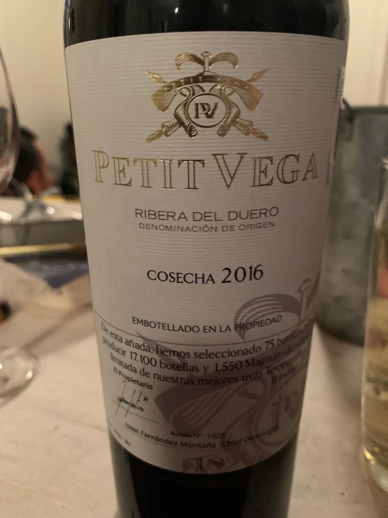 2019 Petit Vega Ribera del Duero 18 - CellarTracker