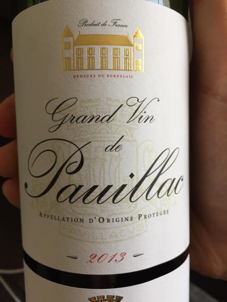 2013 Ginestet Pauillac Grand Vin de Pauillac, France, Bordeaux, Médoc ...