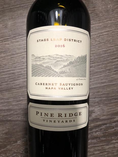 2016 Pine Ridge Vineyards Cabernet Sauvignon Stags Leap ...