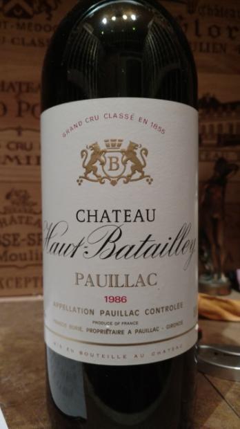1986 Château Haut-Batailley - CellarTracker