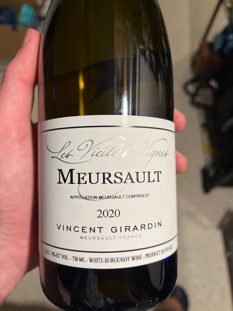 2020 Domaine / Maison Vincent Girardin Meursault Les Vieilles