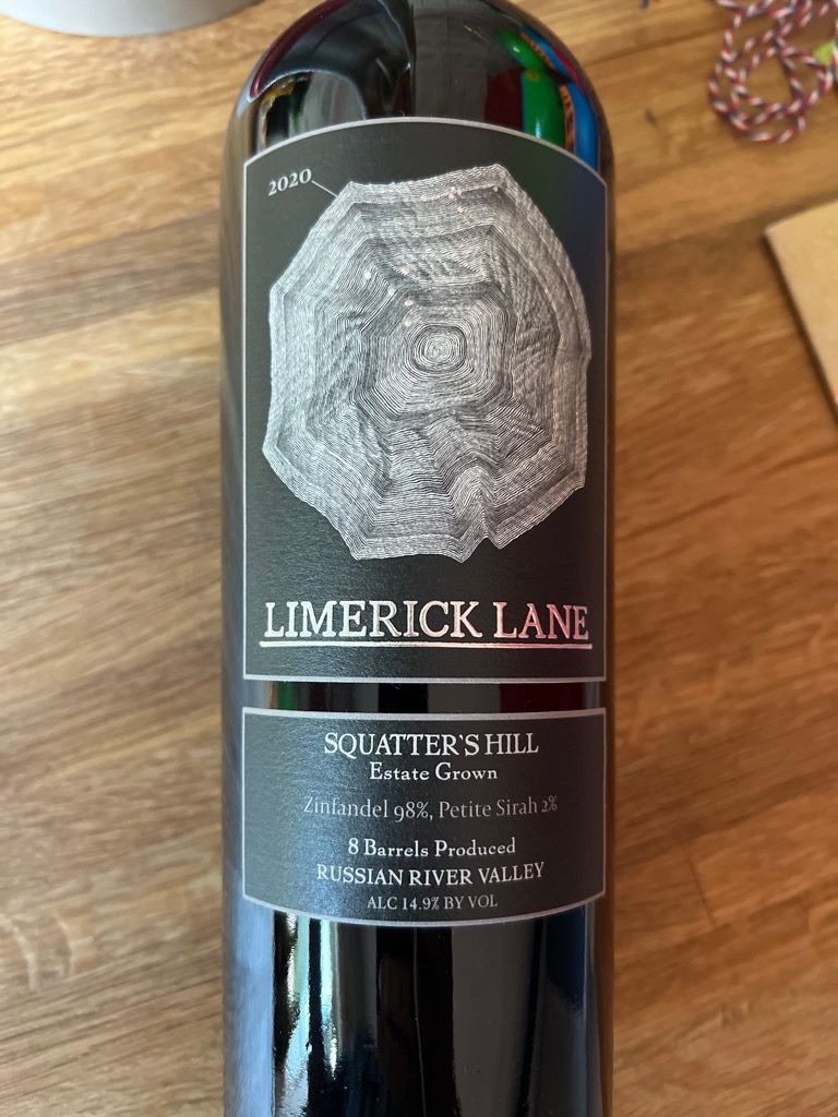 2021 Limerick Lane Zinfandel Squatter's Hill - CellarTracker