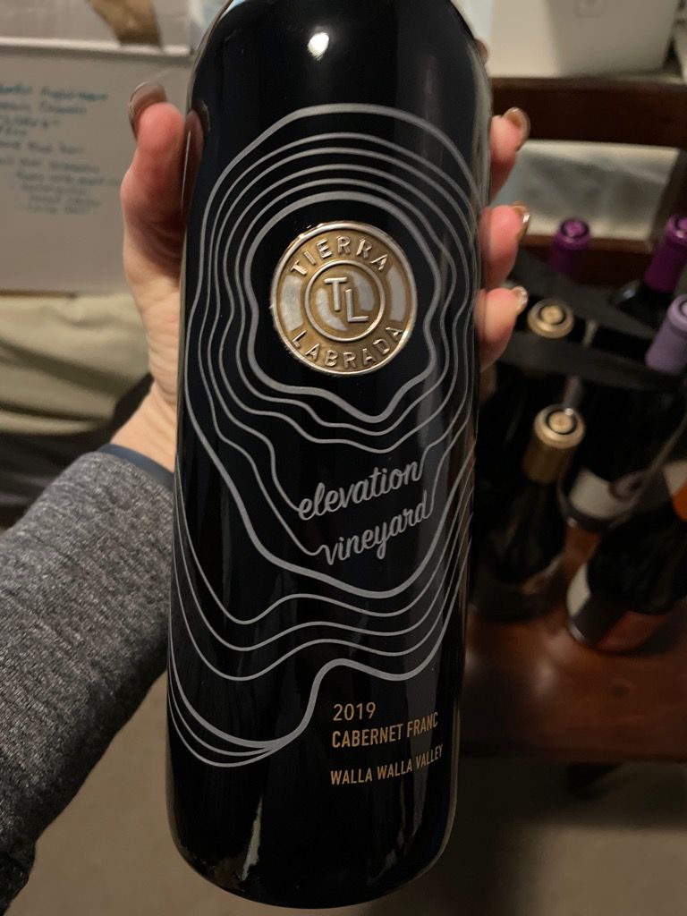 2019 Tertulia Cellars Cabernet Franc Tierra Labrada Elevation Estate ...