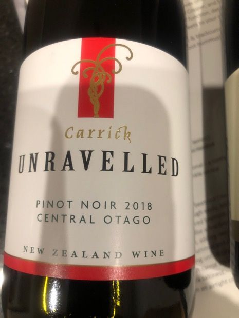 2018 Carrick Pinot Noir Unravelled, New Zealand, South Island, Otago ...