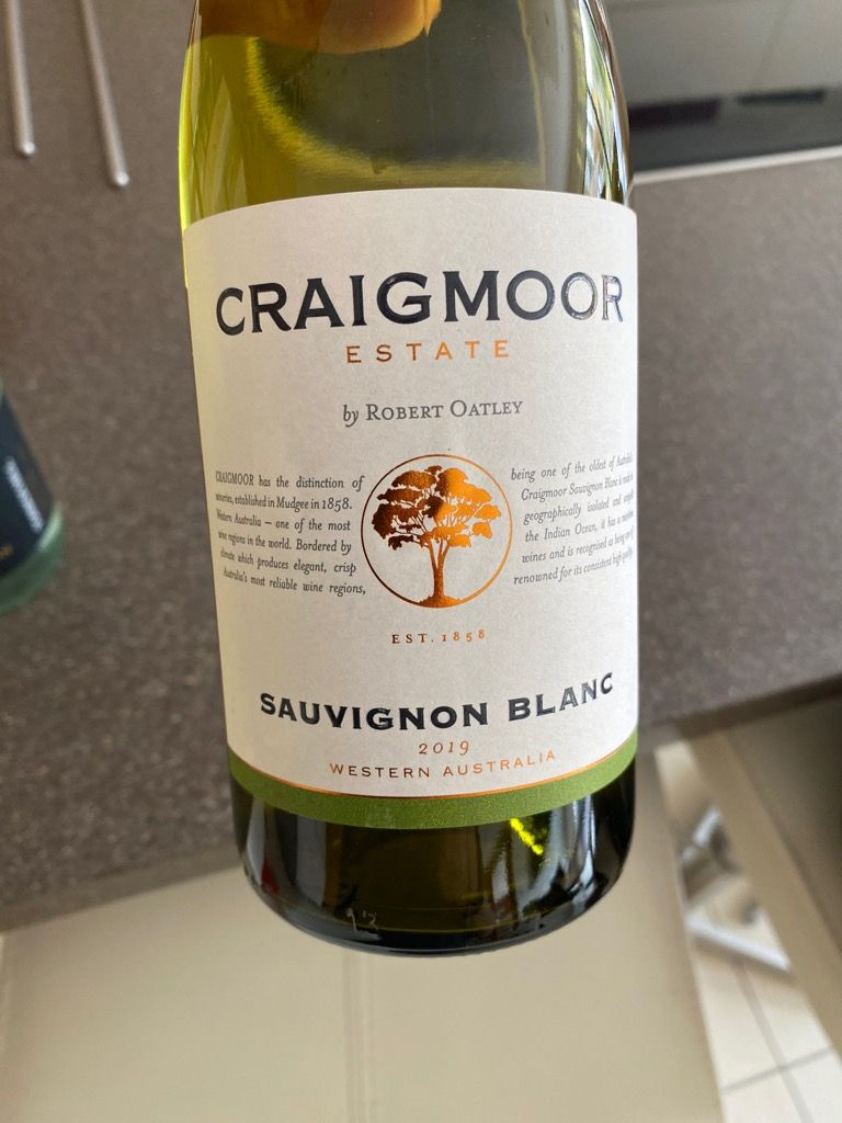 2016 Craigmoor Sauvignon Blanc, Australia, Western Australia