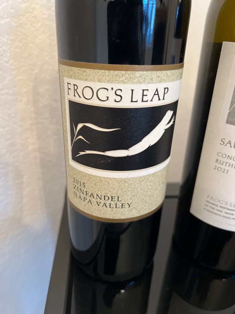 2015 Frog's Leap Zinfandel, USA, California, Napa Valley CellarTracker